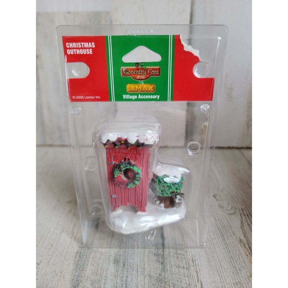 Lemax Christmas Outhouse 2006 Xmas accessories bathroom